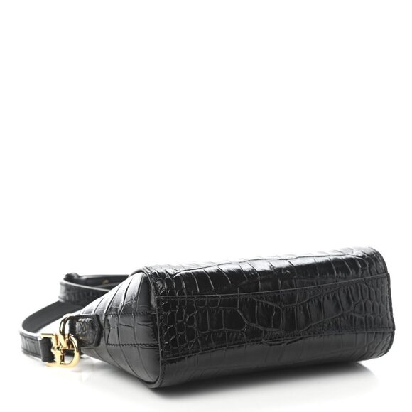 🆕 Authentic Givenchy Nano Antigona in Black Croc - Picture 5 of 12
